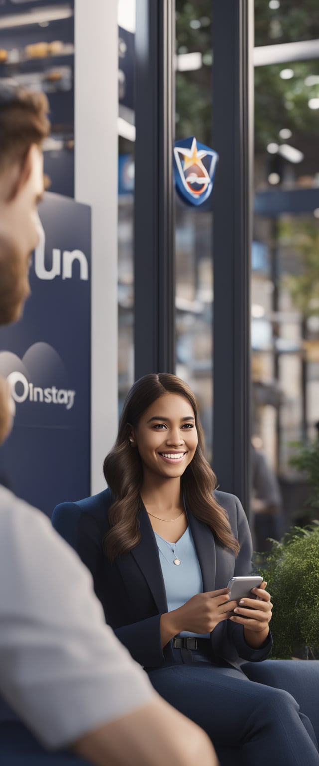 A person holding a phone with OnStar logo, speaking to a customer service representative